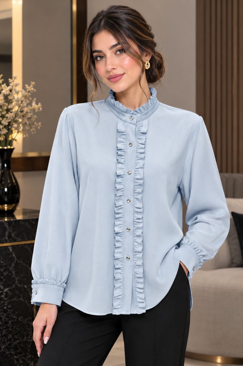 شومیز ریزشی پارچه جولیا